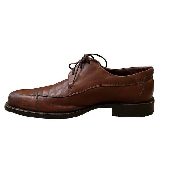 Johnston & Murphy Oxfords Men’s 8.5 Brown Leather Cap Toe Dress Shoes Office main image 7
